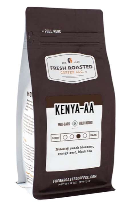 fresh roated coffee kenya aa