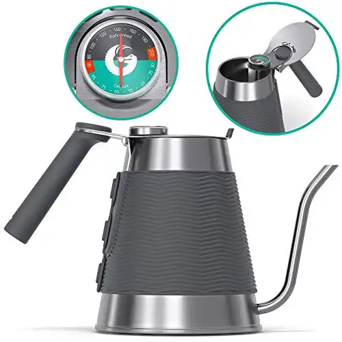 Coffee Gator Gooseneck Kettle with Thermometer